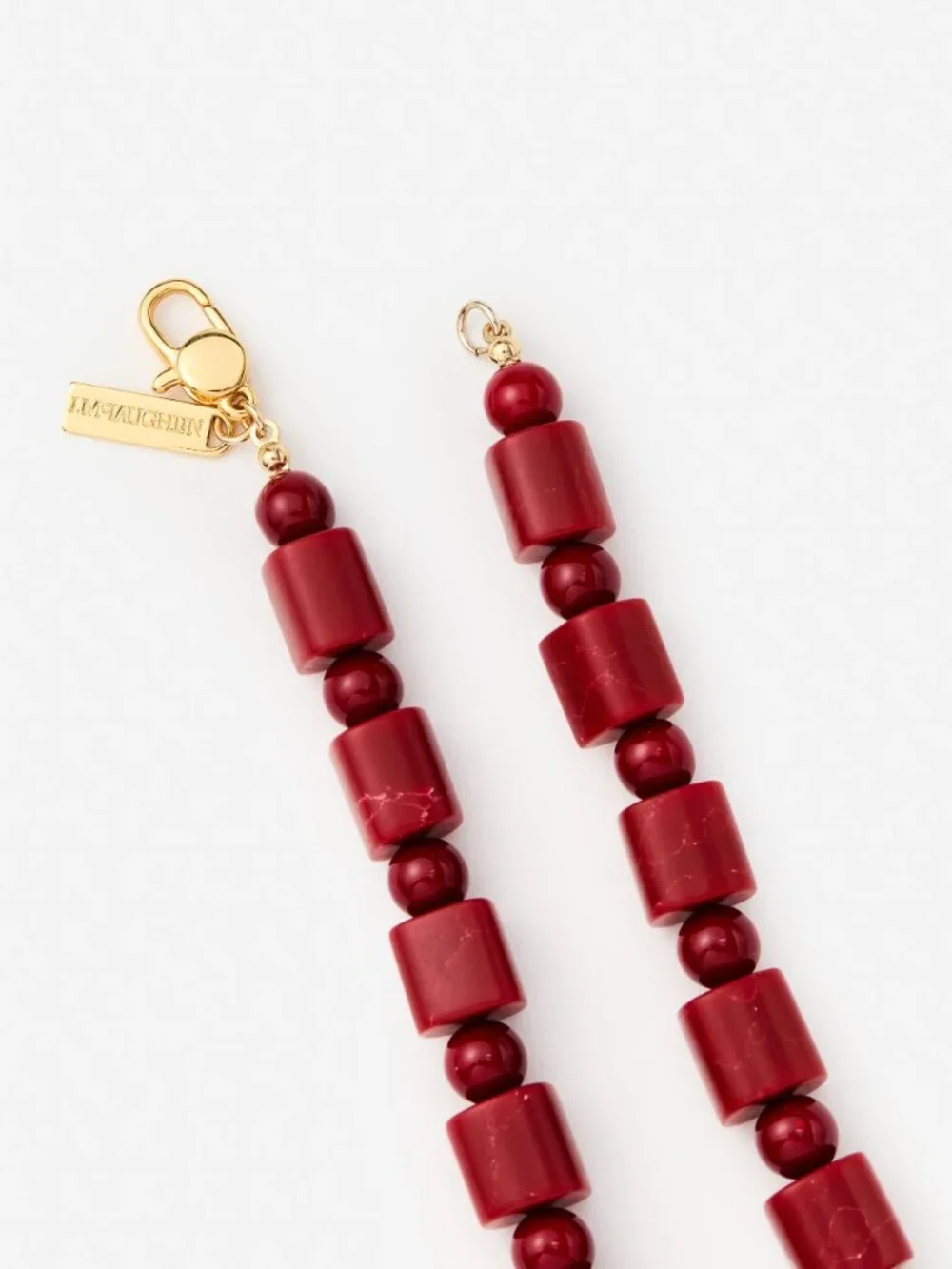 J McLaughlin Amber Bead Necklace - Red NEW